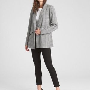 Gap Classic Plaid Girlfriend Blazer